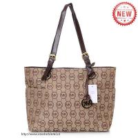 michael kors jet set monogram signature groot beige bakken Amsterdam Outlet kmq4f158